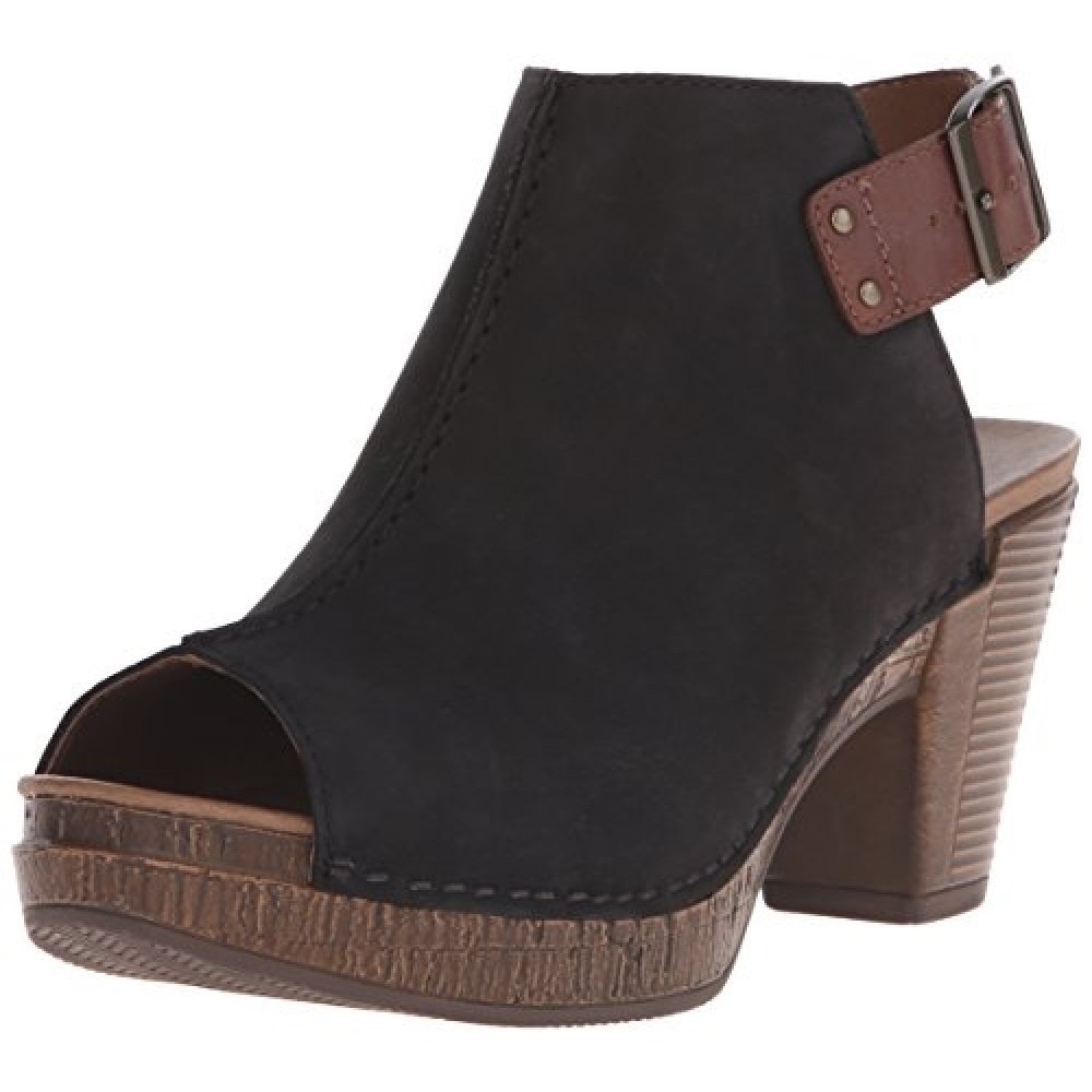 Dansko Reggie Peep Toe Heeled Bootie